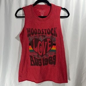 Woodstock “Love Aug 1969” Sleeveless Tee by Mighty Fine, size Small or Med